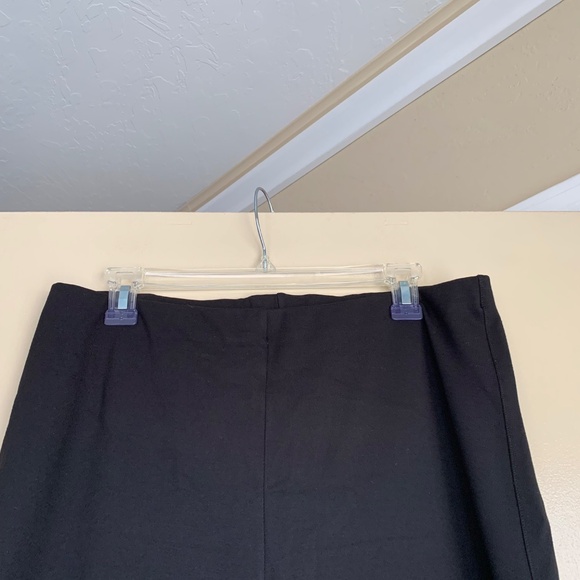 Franne Golde Black Pants XL High Rise Classic Office Stretch Knit Comfort Pants - Picture 2 of 7